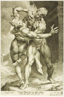 The Rape of a Sabine Woman, Frontal View, c.1598. Creator: Jan Muller