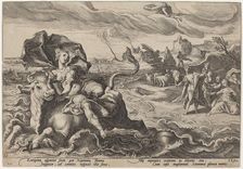 The Rape of Europa, 1589. Creator: Goltzius, Workshop of Hendrick, after Hendrick Gol