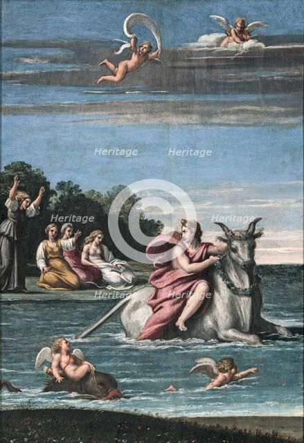 The Rape of Europa, 1602-1605. Creator: Carracci, Antonio Marziale (1583-1618).