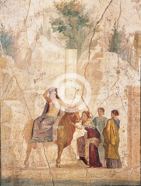 The Rape of Europa, 1st H. 1st cen. AD. Creator: Roman-Pompeian wall painting.