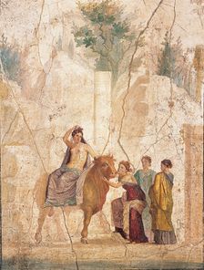 The Rape of Europa, 1st H. 1st cen. AD. Creator: Roman-Pompeian wall painting