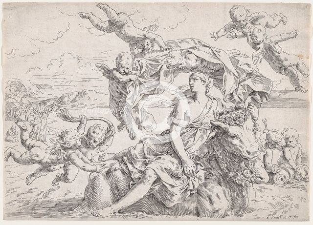 The Rape of Europa, after Reni, ca. 1636. Creator: Simone Cantarini.