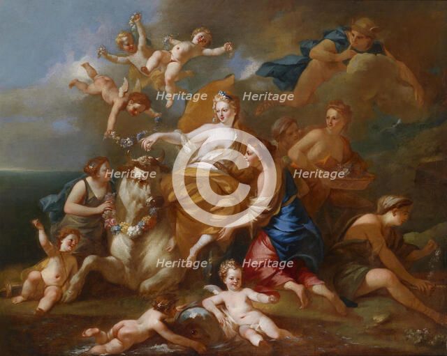 The Rape of Europa. Artist: Cazes, Pierre-Jacques (1676-1754)