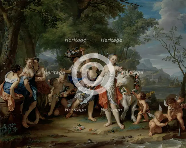 The Rape of Europa, c.1735-c.1740. Creator: Nicolaas Verkolje.