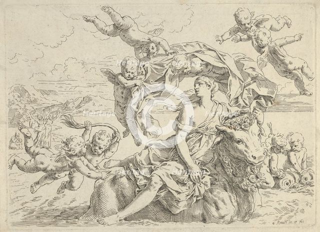 The Rape of Europa, ca.1636. Creator: Simone Cantarini.
