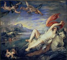 The Rape of Europa copy of a Titian Painting by Peter Paul Rubens