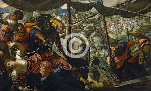 The Rape of Helen, 1580. Creator: Jacopo Tintoretto.