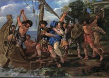 The Rape of Helen, 1630-1632. Creator: Romanelli, Giovanni Francesco (1610-1662)