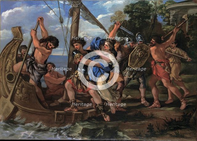 The Rape of Helen, 1630-1632. Creator: Romanelli, Giovanni Francesco (1610-1662).