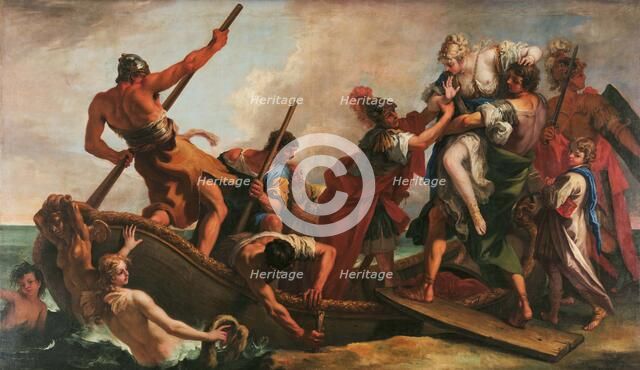 The Rape of Helen, First half of the 18th cent.. Creator: Ricci, Sebastiano (1659-1734).