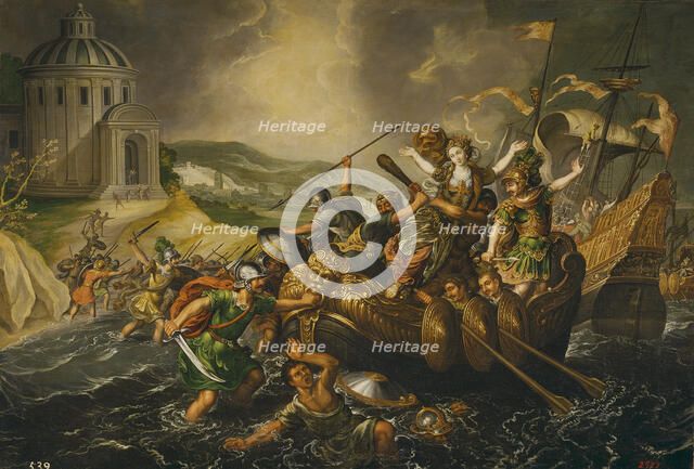 The Rape of Helen, Mid of 17th cen.. Artist: Corte, Juan de la (1585-1662)