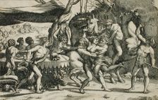 The Rape of Hippodamia (image 2 of 2), 1542. Creator: Enea Vico