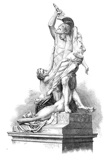 "The Rape Of Polyxena", by Professor Pio Fedi, in the Loggia at Florence, 1868. Creator: Unknown