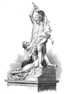 "The Rape Of Polyxena", by Professor Pio Fedi, in the Loggia at Florence, 1868. Creator: Unknown