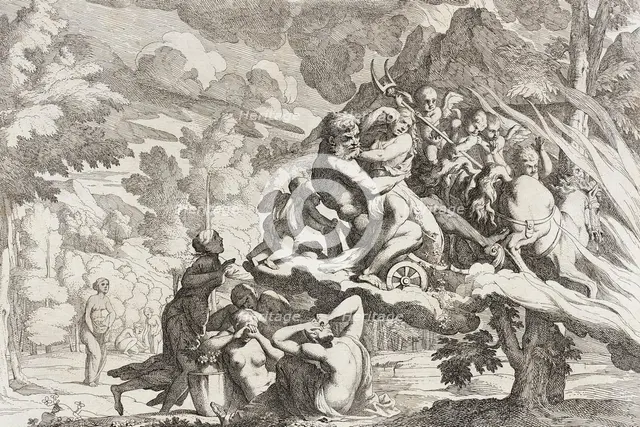 The Rape of Persephone, between c1650 and c1655. Creators: Pietro Testa, Giovanni Cesare Testa.