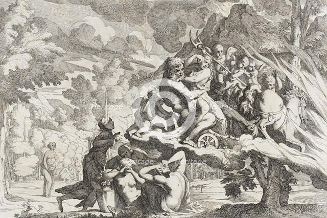 The Rape of Persephone, between c1650 and c1655. Creators: Pietro Testa, Giovanni Cesare Testa.