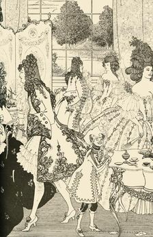 The Rape of the Lock 1896, (1928). Creator: Aubrey Beardsley