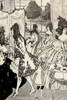 The Rape of the Lock. (Alexander Pope.) Pen Drawing 1896, (1923). Artist: Aubrey Beardsley