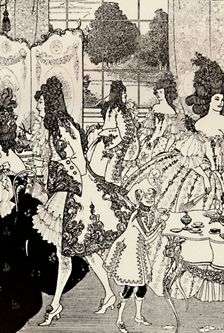 The Rape of the Lock. (Alexander Pope.) Pen Drawing 1896, (1923). Artist: Aubrey Beardsley