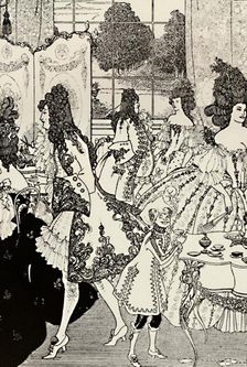 The Rape of the Lock. (Alexander Pope.) Pen Drawing 1896, (1923). Artist: Aubrey Beardsley