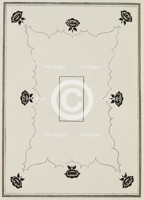 The Rape of the Lock, reduction of cover design, 1897.  Creator: Aubrey Beardsley.
