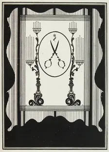 The Rape of the Lock, reduction of cover design to 1896 edition, 1897. Creator: Aubrey Beardsley