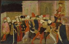 The Rape of the Sabine Women, 15th century. Artist: Apollonio di Giovanni di Tommaso