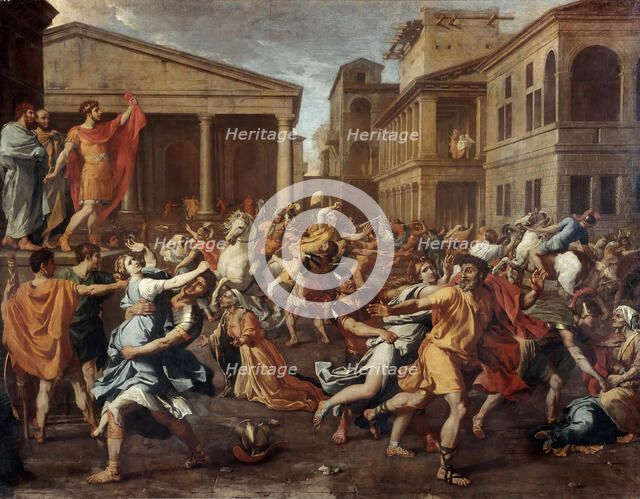 The Rape of the Sabine women. Artist: Poussin, Nicolas (1594-1665)