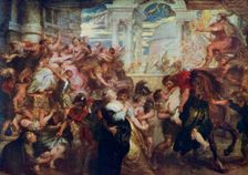 The Rape of the Sabine Women c1635-1640, (1912).Artist: Peter Paul Rubens