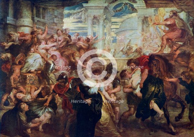 'The Rape of the Sabine Women', c1635-1640, (1912).Artist: Peter Paul Rubens