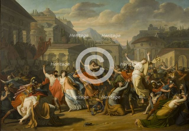 The Rape of the Sabine Women. Creator: Courteille, Nicolas, de (1768-after 1830).