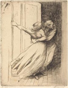 The Rape (Le Viol), c. 1886. Creator: Paul Albert Besnard