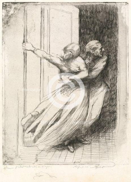 The Rape (Le Viol), c. 1886. Creator: Paul Albert Besnard.