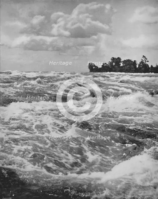 'The Rapids Above the American Fall', 19th century. Artist: Unknown.