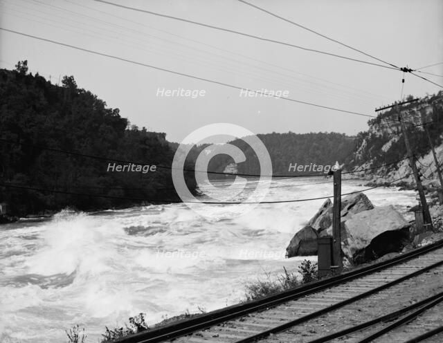 The Rapids, along the [Great] Gorge route [Niagara Gorge Railroad], Niagara Falls, c1900-1910. Creator: Unknown.