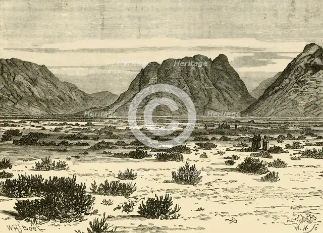 'The Ras Sufsafeh (Mount Sinai)', 1890.   Creator: Unknown.