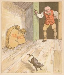 The rat ate the malt... c1878. Creator: Randolph Caldecott