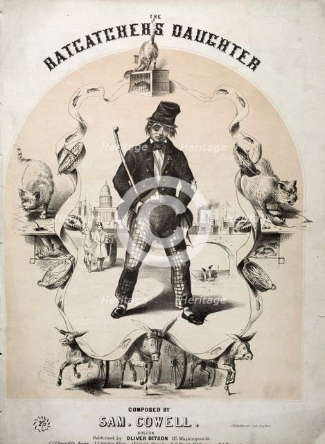 The Ratcatcher's Daughter - Sheet Music Cover. Creator: Winslow Homer (American, 1836-1910).
