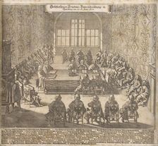 The ratification of the Peace of Westphalia in Nuremberg on June 26, 1650, 1650. Creator: Merian, Caspar (1627-1686)