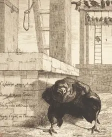 The Raven, 1854. Creator: Felix Bracquemond