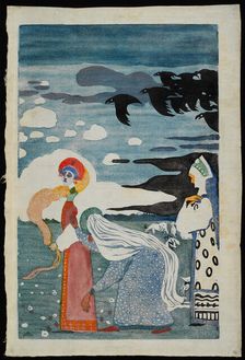 The Ravens, 1907. Creator: Kandinsky, Wassily Vasilyevich (1866-1944)