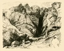 The Ravine at Delphi (Scene of the Repulse of the Gauls.) 1890. Creator: Unknown