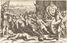 The Re-embarkation of the Troops, c. 1614. Creator: Jacques Callot