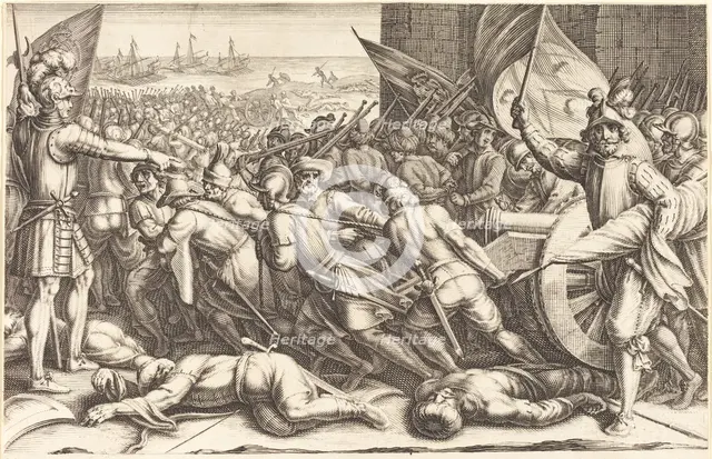 The Re-embarkation of the Troops, c. 1614. Creator: Jacques Callot.