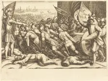 The Re-embarkation of the Turks, c. 1614. Creator: Jacques Callot
