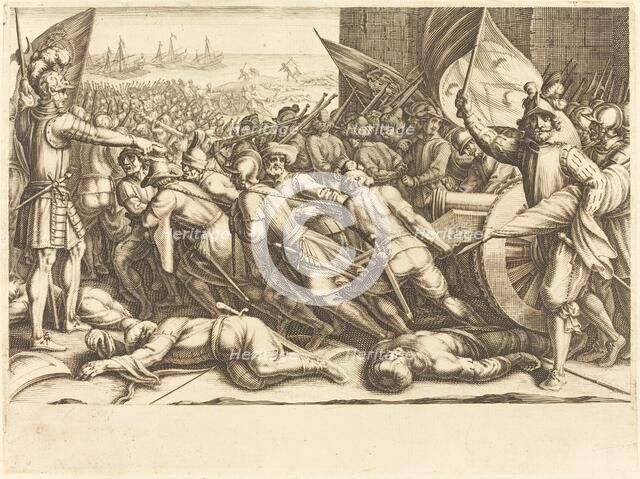 The Re-embarkation of the Turks, c. 1614. Creator: Jacques Callot.