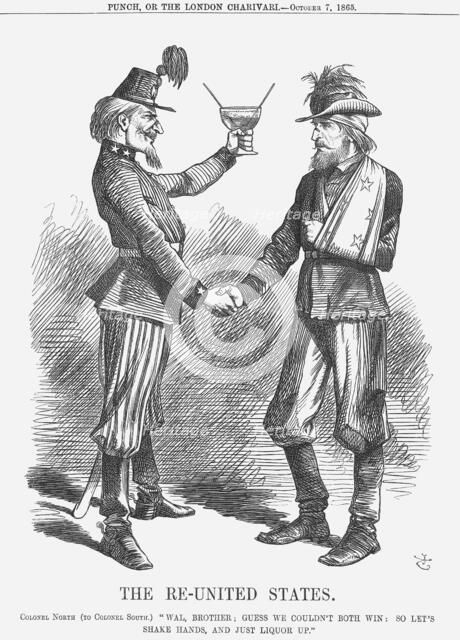 'The Re-United States', 1865. Artist: John Tenniel