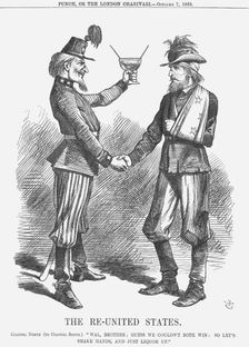 The Re-United States 1865. Artist: John Tenniel
