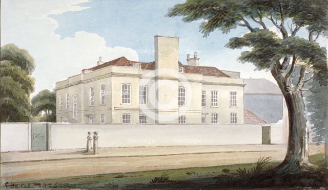 The 'Recovery', a house for the mentally ill in Mitcham Green, Mitcham, Surrey, 1825. Artist: G Yates