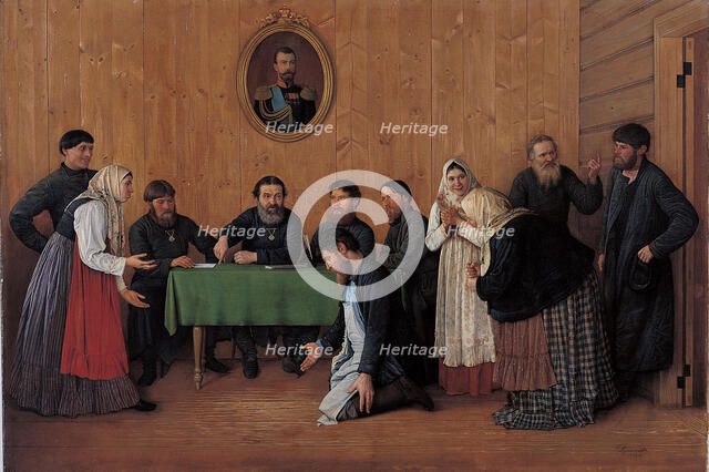 The Reconciliation, 1898. Artist: Rumyantsev, Andrei Antipovich (?-1907)